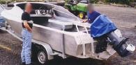 1997 5.5m aluminium runabout
