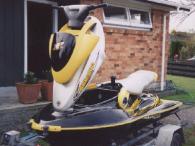 2000 XP2000 Seadoo jetski.  Black hull. 