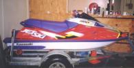 1996 Kawasaki 1100 ZXI.  White hull with