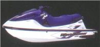 1998 Yamaha GP1200 Waverunner. White hul