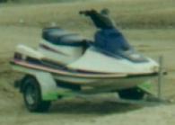 1992 Kawasaki TS650 JETSKI. White hull w