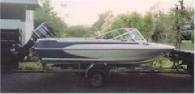 Galstron fibreglass ski boat