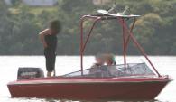 1991 20ft red ski boat