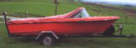 1963 red Hammerson Hamilton 4m jetboat