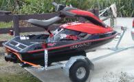 2007 Seadoo PWC.  3D model. Red/black.  