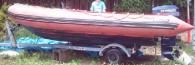 Fibreglass inflatable. PHOTO IS NOT EXAC