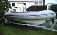 2002 Mako fibreglass inflatable, 18ft.  