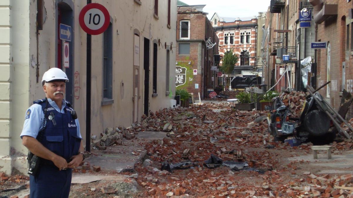 Warren was deployed to Christchurch after the 2012 earthquake.